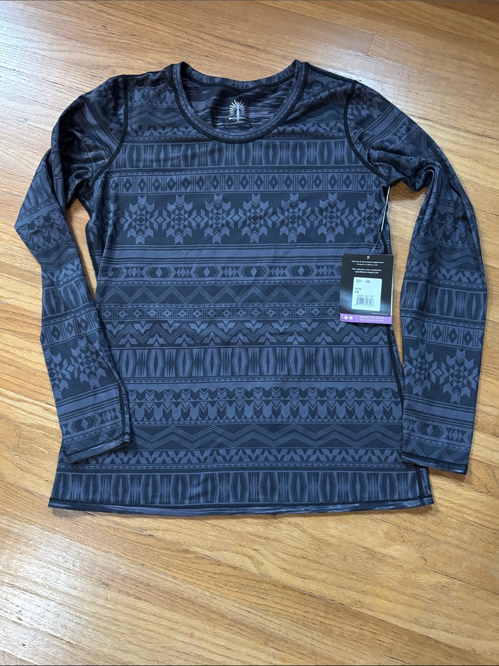 Snow Angel Dakota duo layering warmth scoop neck shirt - NWT LG
